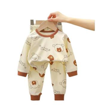 Imagem de Conjunto De Pijamas De Algodão Para Crianças Primavera Outono Roupas D