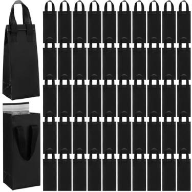 Imagem de Abbylike 50 sacos isolados para levar para viagem a granel, pequenos, sacos descartáveis para almoço, mercearia, para café, leite, chá, alimentos congelados quentes e frios, entrega de comida