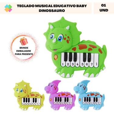 Imagem de Teclado Musical Educacional Baby Dinossauro - DAYU, Verde