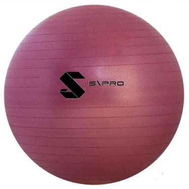 Imagem de Bola de Pilates Suiça S/Pro Standart 55cm - SPRO FITNESS, Vermelho esc
