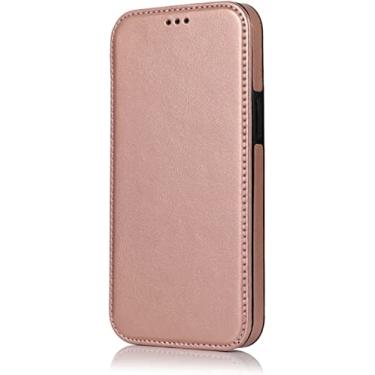 Imagem de MAALYA Capa flip com função Stend para Apple iPhone 14 Plus (2022) 6,7 polegadas, couro PU [capa interna de TPU] Capa de telefone fólio concha [suporte de cartão] (Cor: rosa)