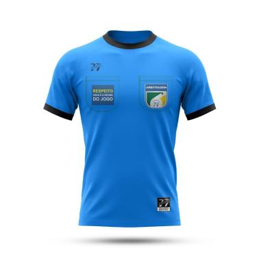 Imagem de Camiseta Árbitro Futebol Profissional Dry Com Bolso-Masculino