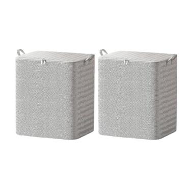 Imagem de Baldes de Armazenamento Residencial Organizadores Armário e Caixa Cesto Colcha para Mudança Novo 2024 Viagem Sacola Roupas Grande Capacidade Organização Espaço Econômico Brinquedos