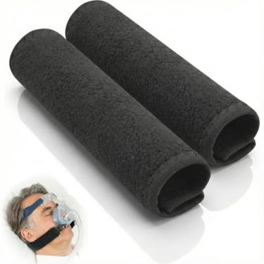 Imagem de Vive Capas de alça CPAP (pacote com 2) - Capas de almofada de máscara CPAP de lã macia para proteção da pele - Acessórios CPAP Almofada de conforto reduzem marcas vermelhas, pressão e desconforto -