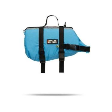 Imagem de Colete Salva Vidas Cães Cachorro Ativa Pet P, M, G E Gg, Azul, G