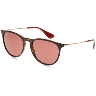 Imagem de Óculos de Sol Ray-Ban Erika 0RB4171 639175 Tam 54 / Havana Marrom - Lentes Roxo Escuro