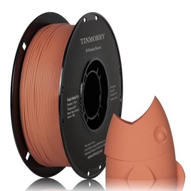 Imagem de TINMORRY Filamento PLA fosco de 1,75 mm, filamento de impressora 3D de superfície fosca, compatível com impressoras 3D Bambu Lab FDM, carretel de 1 kg (1 kg), laranja pomelo fosco
