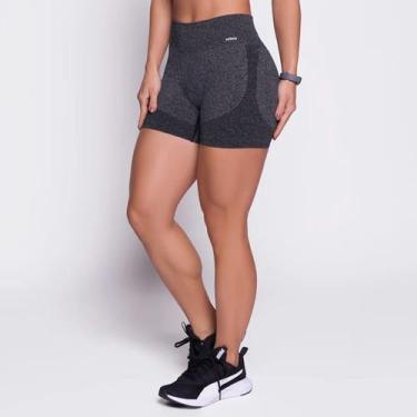 Imagem de Short feminino selene legging leg modelador bermuda academia, Preto me