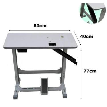 Imagem de Máquina Overlock  Semi Industrial Com Mesa+motor 150w - Butterfly, Ver