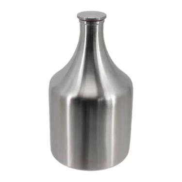 Imagem de Fenteer Growler de cerveja em aço inoxidável 304, 2 litros, barril profissional leve para cerveja e kombucha.