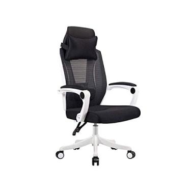 Imagem de Cadeira executiva ergonômica comercial de malha executiva com encosto lombar ajustável e apoios de braço 3D