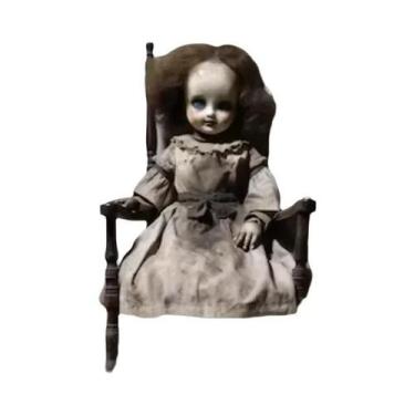 Imagem de Pintura Em Tela De Arte Gótica Sombria: Palhaço, Fantasma, Boneca E Br