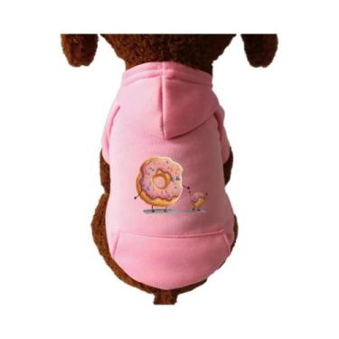Imagem de Moletom Com Capuz Para Cães Pequenos E Médios Com Estampa De Comida Em