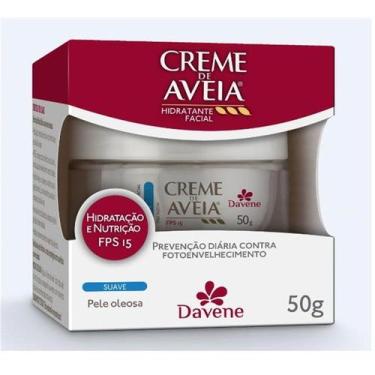 Imagem de Creme de aveia davene facial suave para pele oleosa com fps 15 - 50g