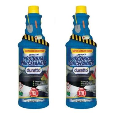 Imagem de Kit C/2 Limpador Pós Obra Para Porcelanato 1l Duratto