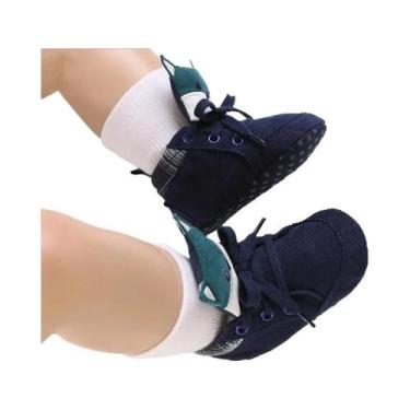 Imagem de Tênis Para Bebê Menina Recém-Nascida, Solado Macio Antiderrapante, Cal