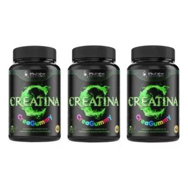 Imagem de 3un Suplemento Creatina CreaGummy 60 Gomas Uva Verde IDNLABS, Maça Ver