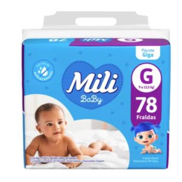 Imagem de Fralda Mili Giga G C78  Conforto e Proteção para Bebês
