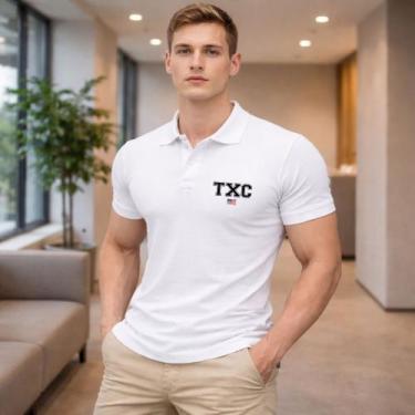 Imagem de Camiseta Gola Polo Masculina Camisa Texas Txc Farm Cores - Efect, Bran