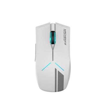Imagem de Mouse Gamer Sem Fio Machenike M72, RGB, 10.000 DPI, Wireless, Branco-Unissex