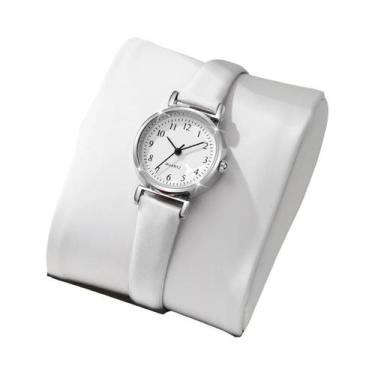 Imagem de Relógio De Pulso Feminino Com Mostrador Pequeno E Pulseira De Couro, R