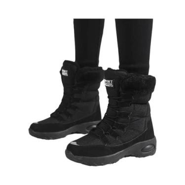 Imagem de Botas De Neve Femininas Quentes E Impermeáveis Para Inverno, Confortáv