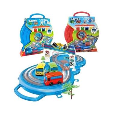 Imagem de Conjunto De Brinquedos De Carro De Fricção Tayo, O Pequeno Ônibus, Com