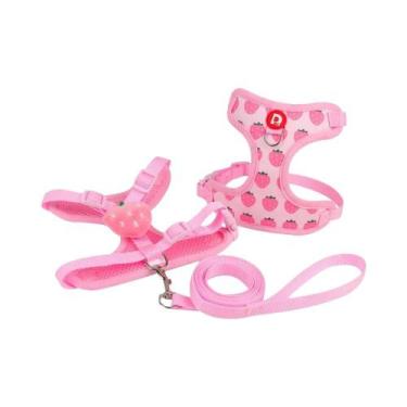Imagem de Coleira Peitoral Para Cães Pequenos, Anti-Puxão, Respirável E Ajustáve