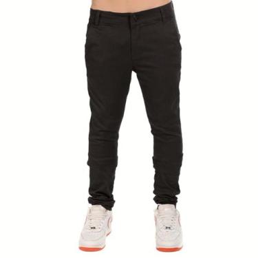 Imagem de Calça Sarja Social Masculino Infantil de Menino Alfaiataria - Ewg Moda