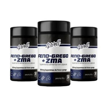 Imagem de ZMA Booster/Testo 4well 300g - 60 cápsulas - Combo 3 Potes