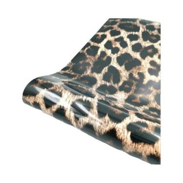 Imagem de Vinil Termocolante TPU/PU Com Listras Neon E Estrelas Em Cores Sortida