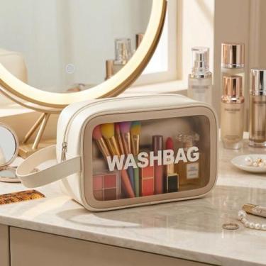 Imagem de Washbag Bolsa Nécessaire Feminina Para Maquiagem Multifunções banheiro