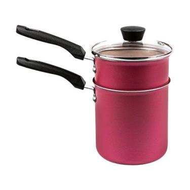 Imagem de Cuscuzeira Individual Aluminio 10cm Cereja Panelux, Cereja, 10cm