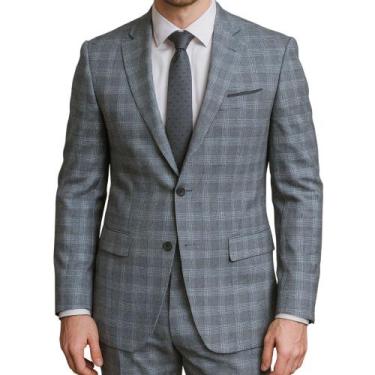 Imagem de Terno Masculino Principe Gales Alto Padrão - Fressart, Ardósia xadrez,