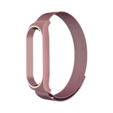 Imagem de Pulseira De Aço Inoxidável Milanese Para Xiaomi Mi Band 7 6 5 4 3, Pul