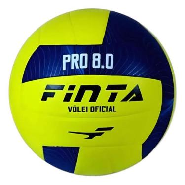 Imagem de Bola De Vôlei Finta Pro 8.0 Oficial Alta Performance Treino Amarelo