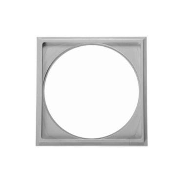 Imagem de Grelha para Ventilação Porta Grelha Quadrada 150X150MM Design Moderno Cinza Astra