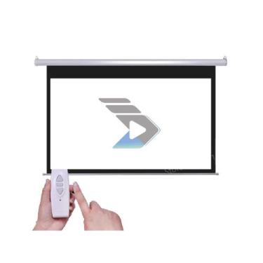 Imagem de Tela de Projeção Elétrica Gigante 150 Polegadas 43 110V Controle Remot