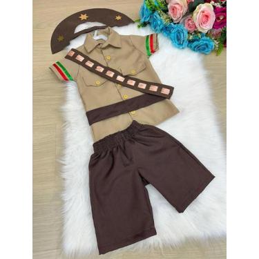 Imagem de Fantasia Junino Cangaceiro Arraia São João com chapeu Lampiao, 4, Brow