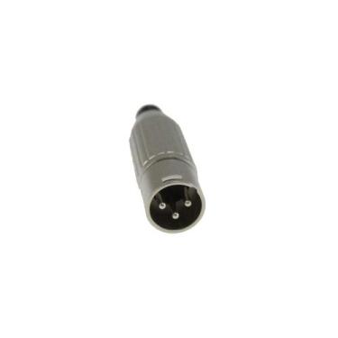 Imagem de Kit 2 Conectores Canon Xlr Macho Estriado - TBLACK