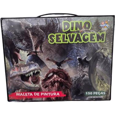 Imagem de Maleta de Pintura Dino Selvagem com 150 Peças Que Estimula Imaginação e Habilidades Ver...