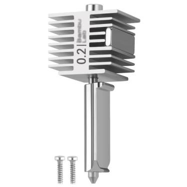 Imagem de Bocal de aço inoxidável Hotend Upgrade de 0,2 mm para BambuLab A1 - Un