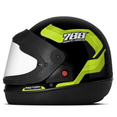 Imagem de Capacete Sport Moto 788 Automático Feminino Masculino Fechado Pro Tork