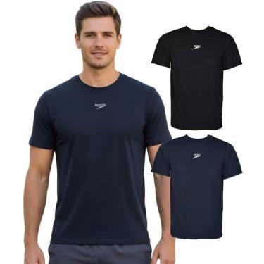 Imagem de Kit 2 Camisetas Masculina Speedo Academia Treino-Masculino