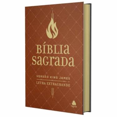 Imagem de Bíblia Sagrada King James - Letra Extra Grande - Marrom - HAGNOS, Sort