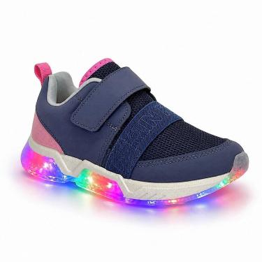 Imagem de Tênis Klin Light Com LED 604062 Chumbo/Rosa-Unissex