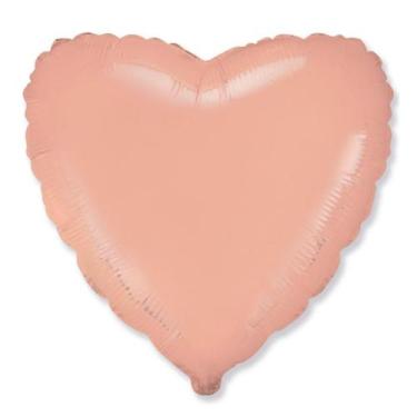 Imagem de Balão Metalizado Coração Pastel Light Orange 20 (50cm) - FLEXMETAL