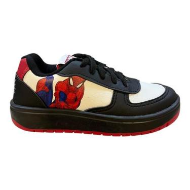Imagem de Tenis Infantil Menino Disney Personagem Homem Aranha Conforto Casual M