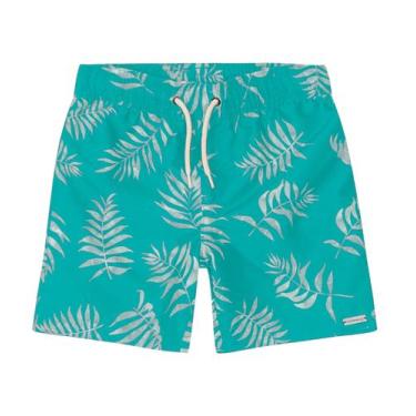 Imagem de Bermuda Infantil Masculina Rovitex Kids, Verde água, 12
