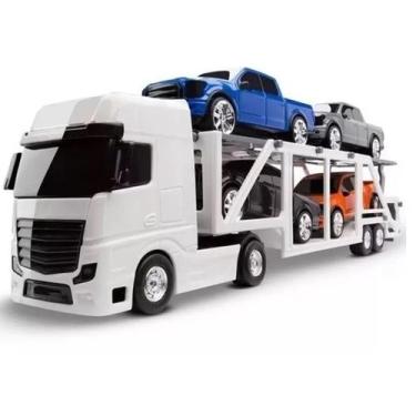 Imagem de Caminhão Cegonheira Petroleum Roma Brinquedos, Branco